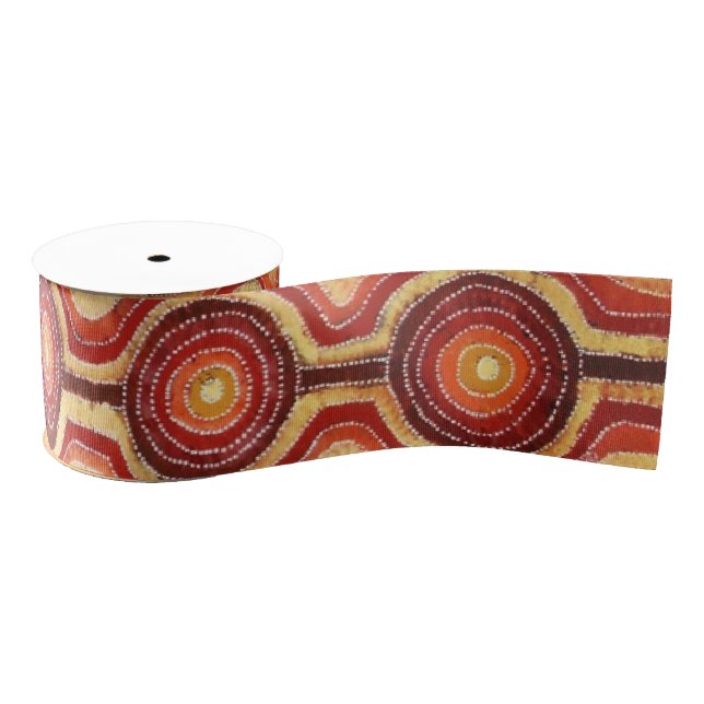 Ruban Gros-grain Camp de Corroboree Ribbon (Bobine)