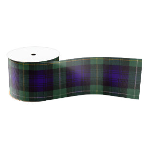 Ruban Gros-grain Campbell de tartan d'écossais de plaid de clan