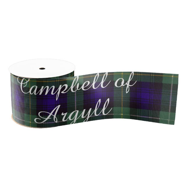 Ruban Gros-grain Campbell de tartan d'écossais de plaid de clan (Bobine)