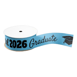Ruban Gros-grain Célébration de remise de diplômes Chapeau Noir Ble