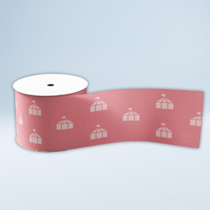 Ruban Gros-grain Chapiteau de cirque Carnaval Rose