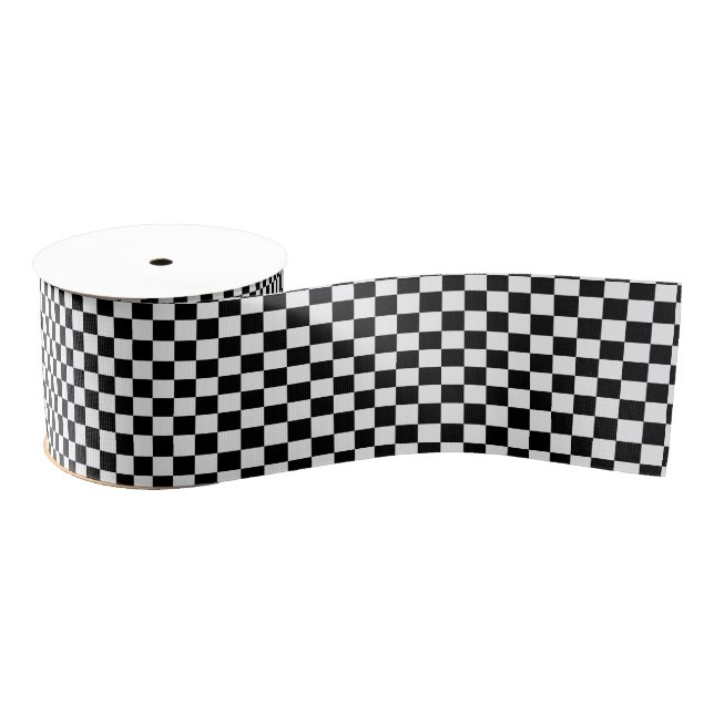 Ruban Gros-grain Checkered Grosgrain Ribbon (Bobine)
