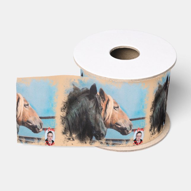 Ruban Gros-grain Chevaux/Cabalos/Horses (Bobine)