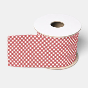 RUBAN GROS-GRAIN CHEX 17 PAYS RED-RIBBON SPOOL