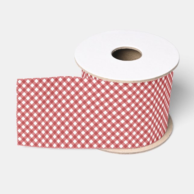 RUBAN GROS-GRAIN CHEX 17 PAYS RED-RIBBON SPOOL (Bobine)