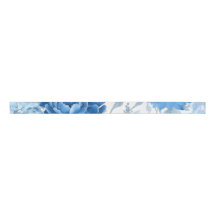 Chinoiserie Blue Wild Fleur Grosgrain Ribbon