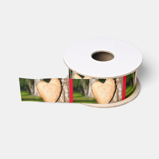 Ruban Gros-grain coeur en bois