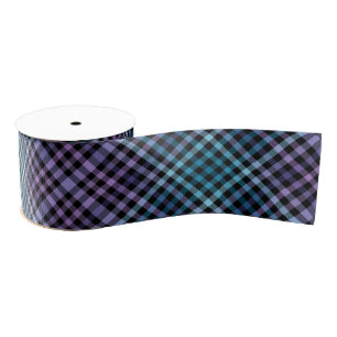 Ruban Gros-grain Coloré Noir Bleu Violet Mode Défilé Rayures