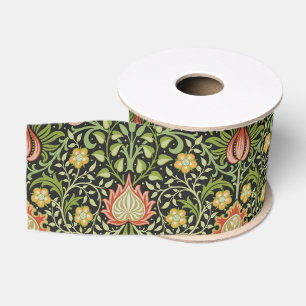 Ruban Gros-grain Conception botanique florale persane de William Mo