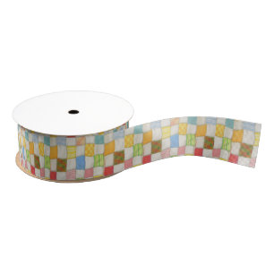 Ruban Gros-grain COQUILT CRAZY 1,5 po Large Grosgrain