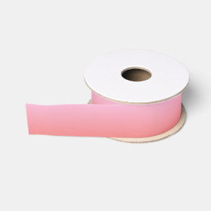 Ruban Gros-grain Corail Clair Ombré Personnalisé