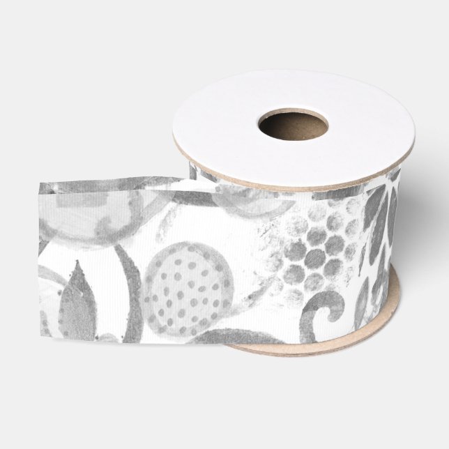 Ruban Gros-grain Couche sur couche Abstraite (Bobine)