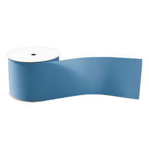 Ruban Gros-grain Couleur solide bleu acier