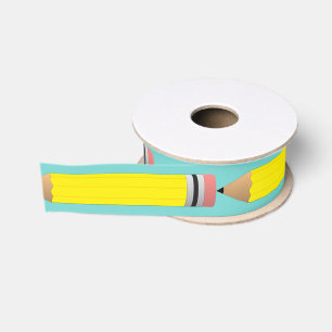 Ruban Gros-grain Crayons jaunes du numéro 2