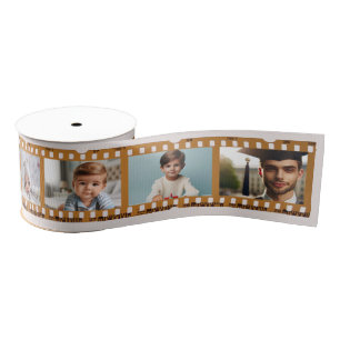 Ruban Gros-grain Customisé 8-Photo Film Négatif All-Occasion rose