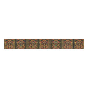 Ruban Gros-grain Cyan Tribal "Aztec Dream" Grosgrain Ribbon Spool