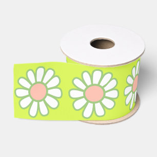 Ruban Gros-grain Daisy Simple Vert