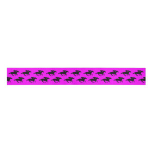 Ruban Gros-grain do-it-yourself Chevaux de Course Noire sur n'impor