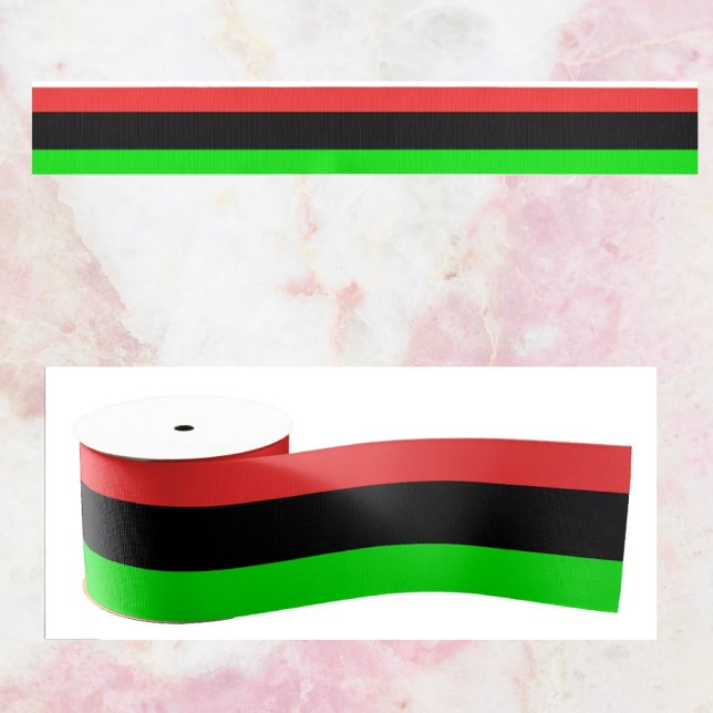 Ruban Gros-grain Drapeau afro-américain totalement (Créateur téléchargé)