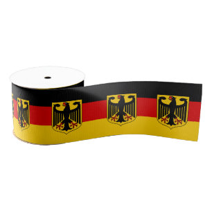 Ruban Gros-grain Drapeau allemand et aigle Allemagne Voyage, vacanc