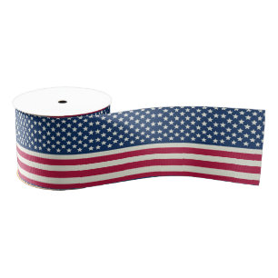 Ruban Gros-grain Drapeau américain de style vintage