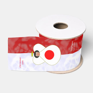 Ruban Gros-grain Drapeau ange personnalisé Japon noir cheveux rouge