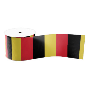 Ruban Gros-grain Drapeau belge et voyage en Belgique, vacances/spor