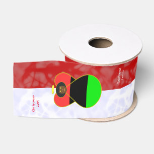 Ruban Gros-grain Drapeau de la diaspora africaine ange rouge blanc