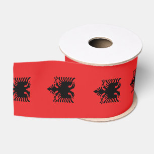 Ruban Gros-grain Drapeau de l'Albanie