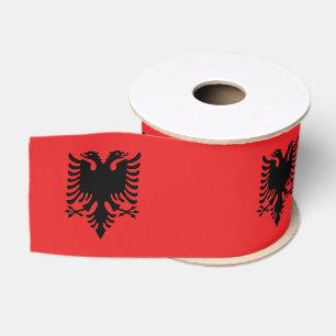 Ruban Gros-grain Drapeau de l'Albanie
