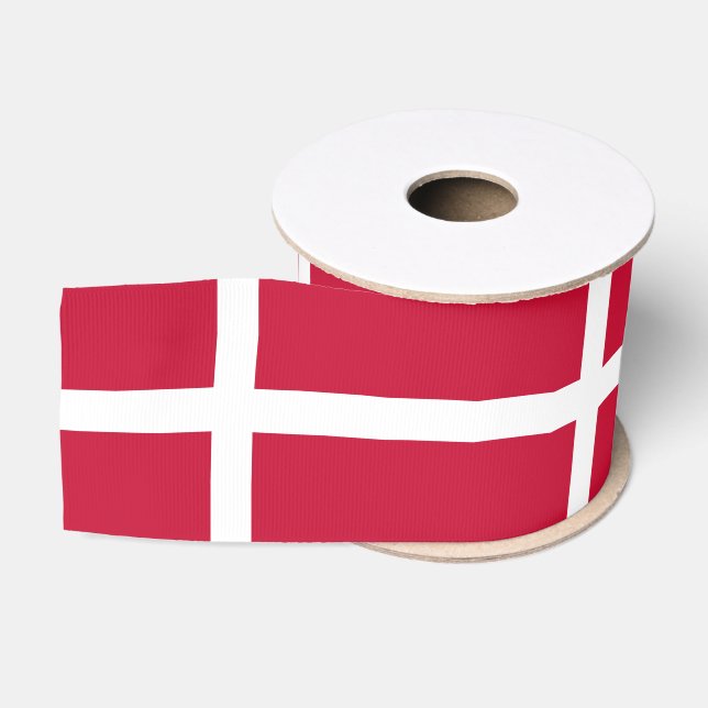 Ruban Gros-grain Drapeau du Danemark (Bobine)