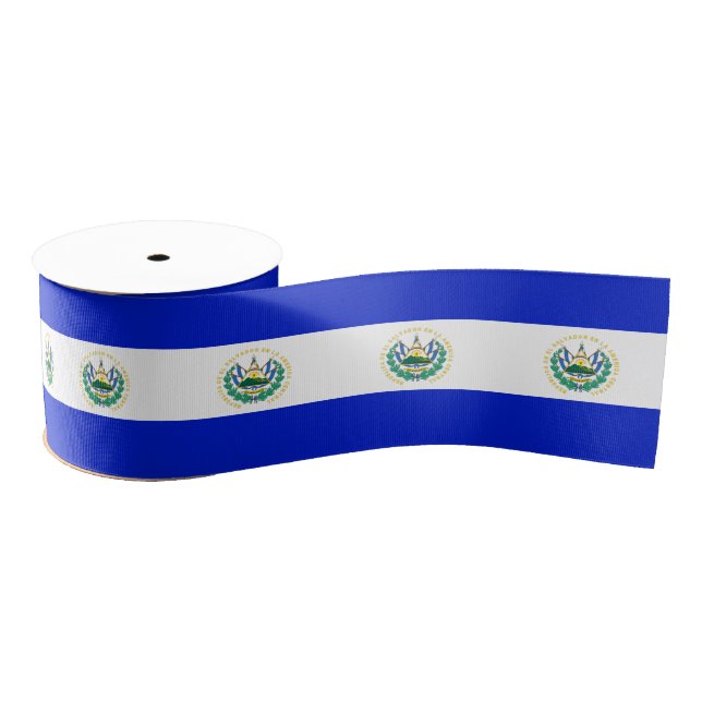 Ruban Gros-grain Drapeau El Salvador (Bobine)