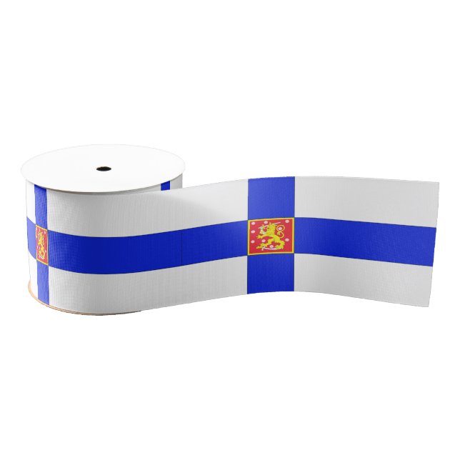 Ruban Gros-grain Drapeau finlandais (Bobine)