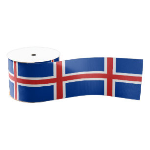 Ruban Gros-grain Drapeau islandais et voyage en Islande, vacances/s
