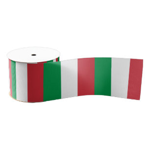 Ruban Gros-grain Drapeau Italien & Italie Voyage, vacances / fans d