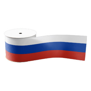 Ruban Gros-grain Drapeau russe et voyage en Russie, vacances/sports