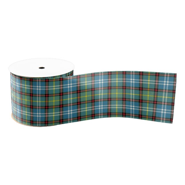 Ruban Gros-grain Dunedin New Zealand Tartan Plaid (Bobine)