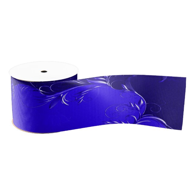 Ruban Gros-grain Élégant Mariage Royal Blue (Bobine)
