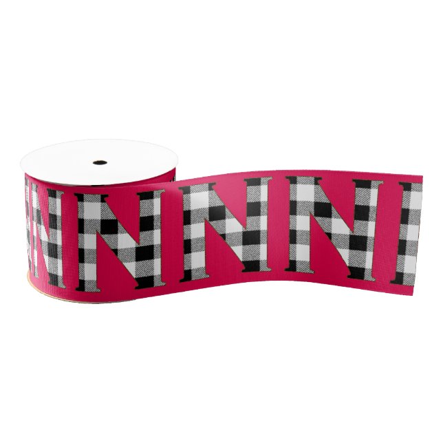 RUBAN GROS-GRAIN EN VICHY N (Bobine)