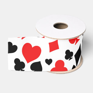 Ruban Gros-grain Enseignes de cartes à jouer Impression, Motif Arle