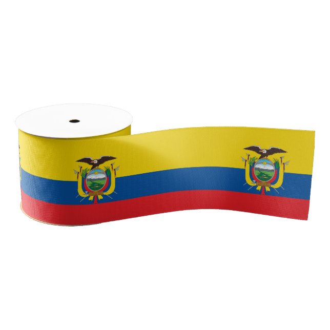 Ruban Gros-grain Equateur Drapeau et Equateur Voyage, vacances/spor (Bobine)