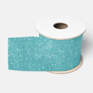 Ruban Gros-grain Étincelles turquoises de parties scintillantes