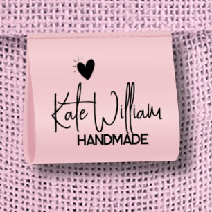 Ruban Gros-grain Étiquette de vêtements personnalisés rose pour l'a