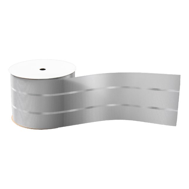 Ruban Gros-grain Fête de mariage avec ruban argenté (Bobine)