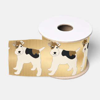 Ruban Gros-grain Fil de dessin Fox Terrier