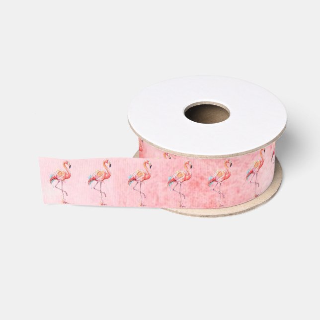 Ruban Gros-grain Flamant (Bobine)