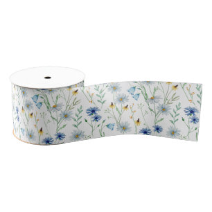 Ruban Gros-grain Fleurs sauvages