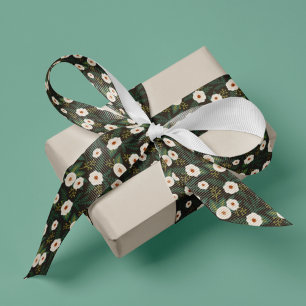 Ruban Gros-grain Floral de Magnolia