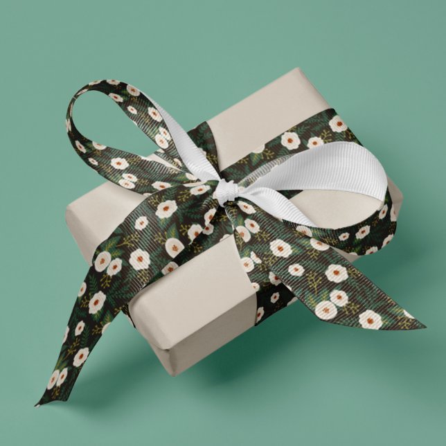 Ruban Gros-grain Floral de Magnolia (Créateur téléchargé)