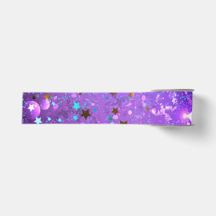 Ruban Gros-grain Fond en feuille de papier violet avec des étoiles